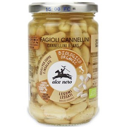 ALCE NERO FASOLA CANNELLINI W ZALEWIE BIO 300 g (220 g) (SŁOIK)