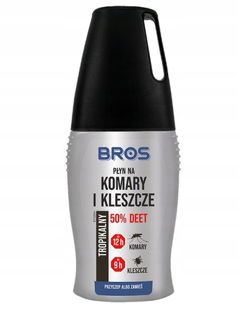BROS - płyn na komary i kleszcze 50% DEET 50ml