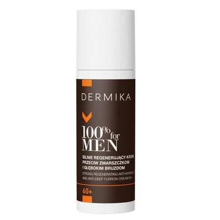 100% for Men silnie regenerujący krem przeciw zmarszczkom i głębokim bruzdom 60+ 50ml