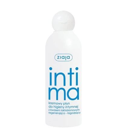Ziaja Intima, Płyn kremowy do higieny intymnej z kwasem laktobionowym regenerująco-łagodzący 200ml