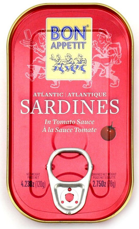 BON APPETIT SARDYNKI PORTUGALSKIE W SOSIE POMIDOROWYM 120 g (78 g)
