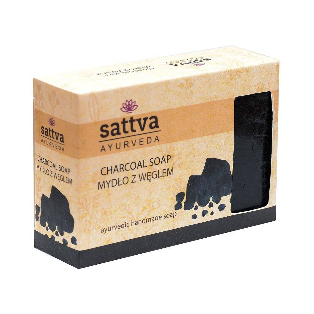 Zestaw 2x Body Soap indyjskie mydło glicerynowe z węglem Charcoal 125g - Nabea.pl