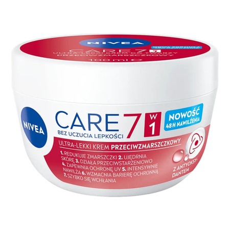 Care 3w1 przeciwzmarszczkowy lekki krem do twarzy 100ml