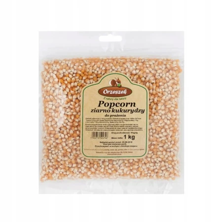 Orzeszek Popcorn Ziarno Kukurydzy Do Prażenia 1kg