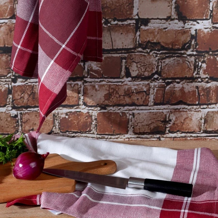 Komplet Ręczników Kuchennych Mona, 50 x 70 cm, Bordowy