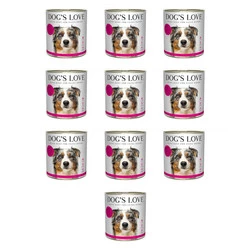 Zestaw 10x DOG'S LOVE Pferd - konina z pasternakiem i pomidorami (800g)