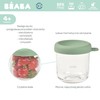 BEABA Pojemnik słoiczkek szklany z zamknięciem 250 ml Sage green