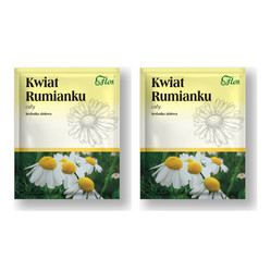 Zestaw: 2x Rumianek kwiat cały 50g FLOS