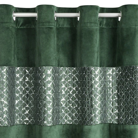 ZASŁONA GOTOWA MARGOT 140 X 250 CM CIEMNOZIELONY