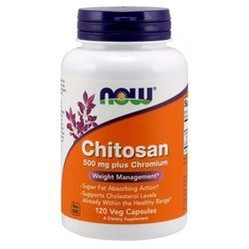 Nowfoods - Chitosan + chromium - 120 kaps.