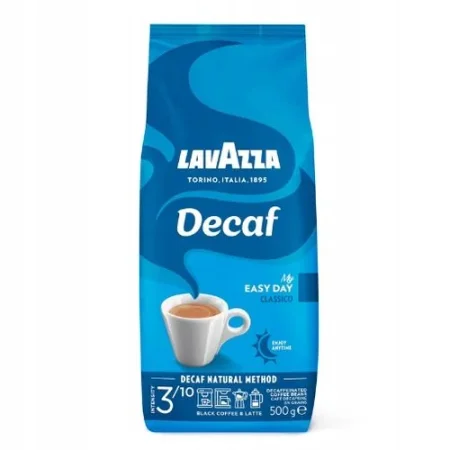 Lavazza kawa ziarnista bezkofeinowa Caffe Decaffeinato Dek 500g