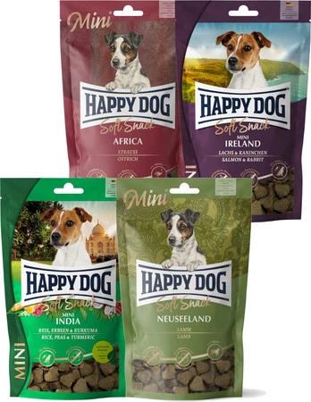 HAPPY DOG Soft Snack MINI Neuseeland Jagnięcina 100g