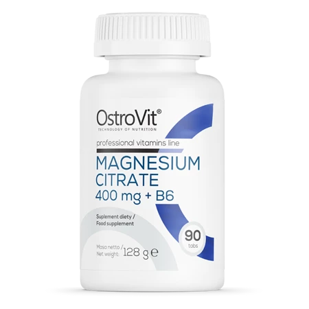 OstroVit Cytrynian Magnezu 400 mg + B6 90 tabl.