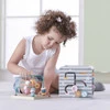 Viga Toys − PolarB Activity Box, drewniane edukacyjne centrum gier 5w1 kostka