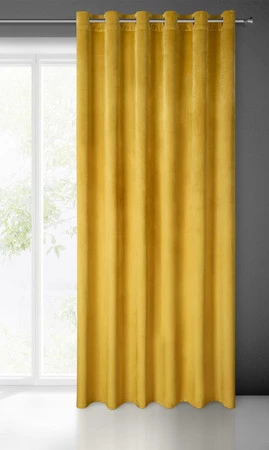 ZASŁONA GOTOWA MELANIE 215 X 250 CM MUSZTARDOWY