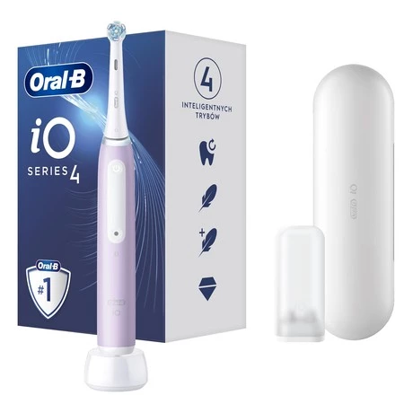 ORAL-B BRAUN SZCZOTECZKA ELEKTRYCZNA iO SERIES 4 ROSE iOG4.A6.1DK (4 programy, 1 końcówka, 1 etui)