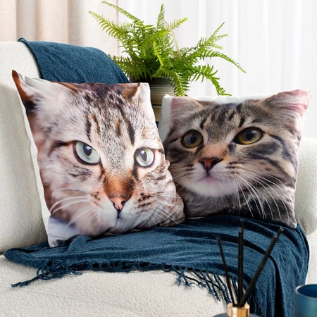 POSZEWKA ANIMAL 67 45 X 45 CM BIAŁY