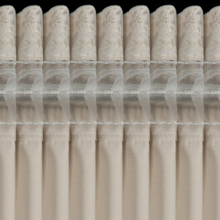 Zasłona 135x270 Avena beżowa szampańska gotowa na taśmie
