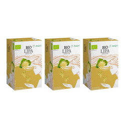 Zestaw: 3x Kwiaty lipy Herbapol BIO, 40g