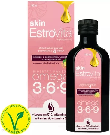 EstroVita Skin Omega 3-6-9 dla kobiet 150 ml smak lemon