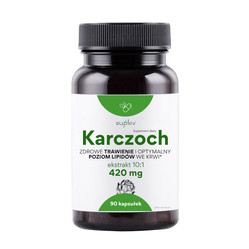 SUPLIIV Karczoch ekstrakt 10:1 420mg, 90 kaps.