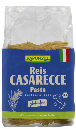 MAKARON (RYŻOWY RAZOWY) CASARECCE BEZGLUTENOWY BIO 250 g - RAPUNZEL