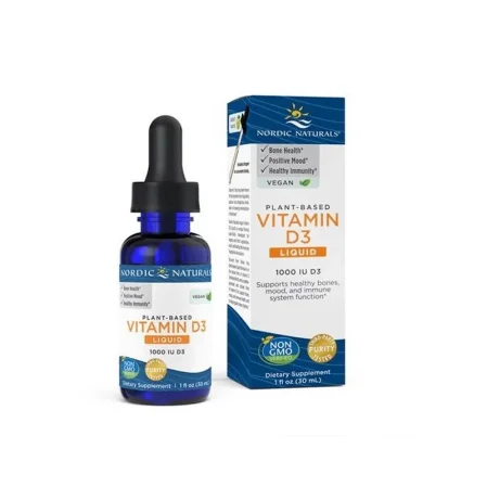 Nordic Naturals Witamina D3 na wsparcie kości 30 ml vege smak jabłko