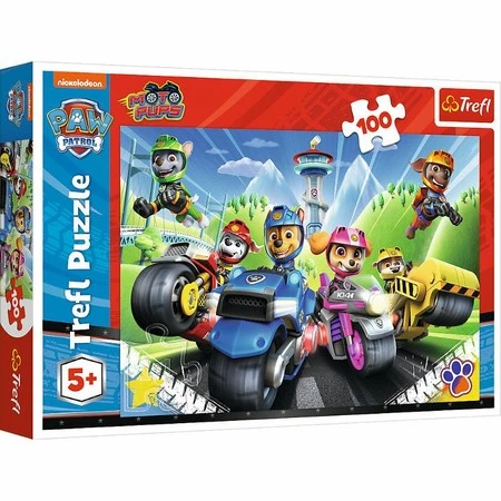 TREFL 16430 Puzzle 100 Psi Patrol na motorach