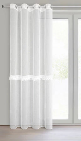 FIRANA GOTOWA ROXANA 140 X 250 CM BIAŁY