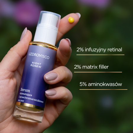 Uzdrovisco NIGHT RENEW Serum stymulujące i przeciwzmarszczkowe na noc 30ml
