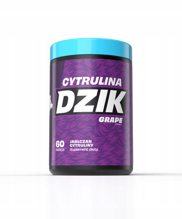 DZIK CITRULINA Jabłczan Cytruliny przedtreningówka 540g smak winogrono