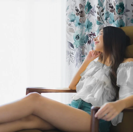 ZASŁONA GOTOWA D91 GRETA 140 X 250 CM BIAŁY