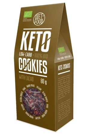 Ciasteczka KETO z kakao BIO 80 g
