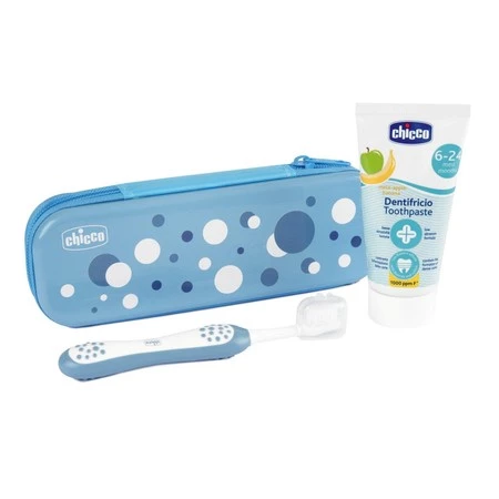 Zawsze z Uśmiechem zestaw pasta do zębów 50ml + szczoteczka do zębów + etui 6-36m Indigo