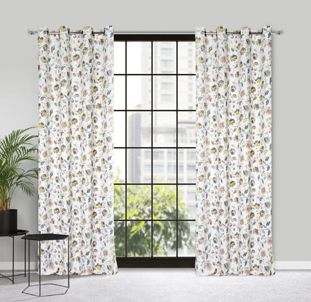 ZASŁONA GOTOWA KRISTAL 140 X 250 CM BIAŁY