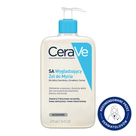 CeraVe SA żel wygładzający do mycia twarzy 473 ml