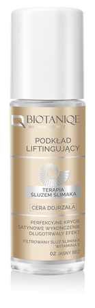 Biotaniqe - Terapia Śluzem Ślimaka, Podkład Liftingujący do Cery Dojrzałej, 02 JASNY BEŻ - 30 ml