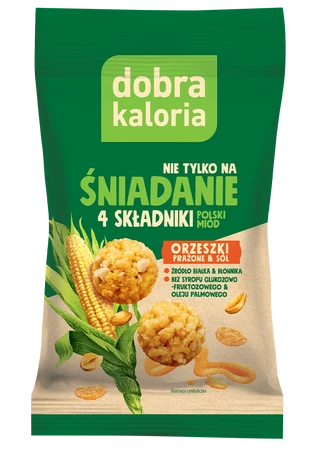 Kulki śniadaniowe orzeszki prażone & sól 32 g