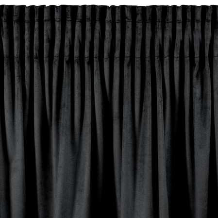 ZASŁONA GOTOWA DANI NA TAŚMIE 140 X 250 CM CZARNY