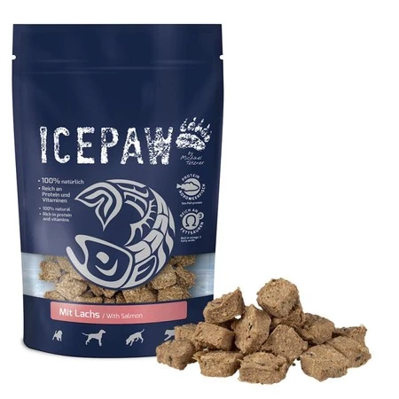 ICEPAW mit Lachs– przysmaki z białych ryb i łososia (150g)