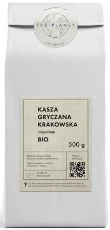 KASZA GRYCZANA KRAKOWSKA NIEPALONA BIO 500 g - THE PLANET