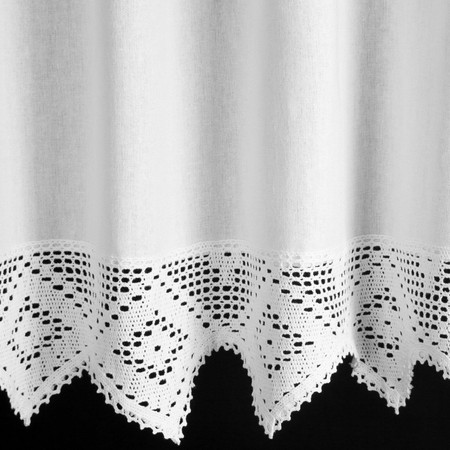FIRANA GOTOWA ISAAC NA TAŚMIE 150 X 30 CM BIAŁY
