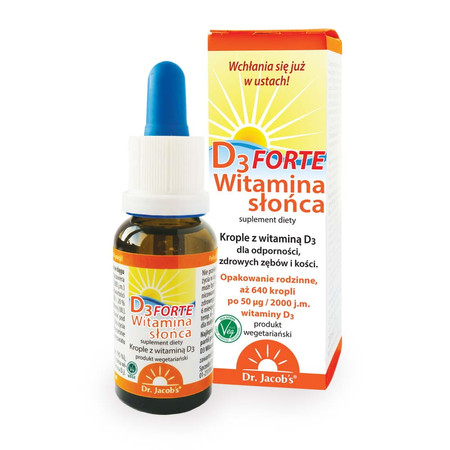 Dr Jacob'S Witamina D3 Forte Witamina Słońca 20 ml