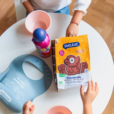 Smileat, BIO Herbatniki z orkiszu, kakaowo-jabłkowe 10m+, 220 g