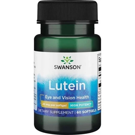 Swanson Luteina 20Mg 60 K.Poprawia Ostrość Wzroku