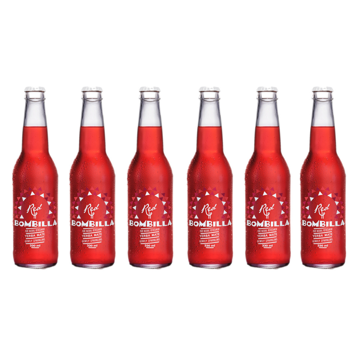 Zestaw 6x Bombilla Yerba Mate Red 330 ml - Nabea.pl