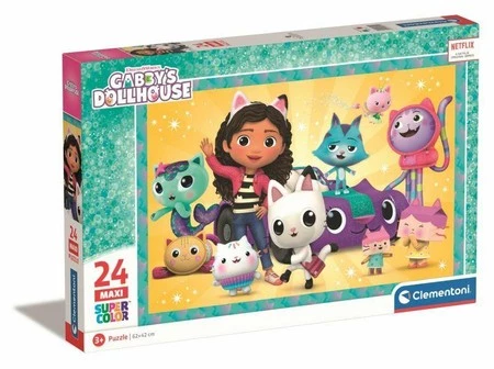 Clementoni Puzzle 24el Maxi Koci Domek Gabi. Gaby's Dollhouse 28521