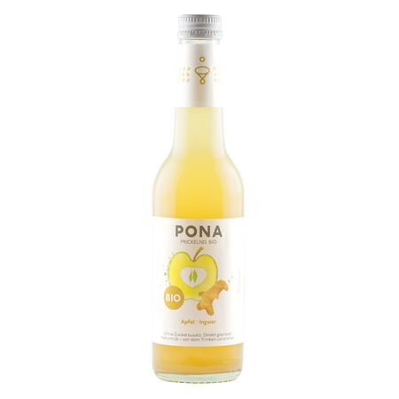 NAPÓJ JABŁKO - IMBIR BEZ DODATKU CUKRÓW BIO 330 ml - PONA