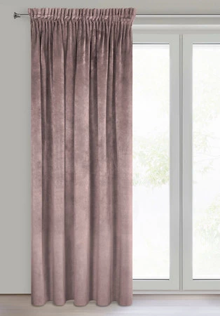 ZASŁONA GOTOWA VILLA NA TAŚMIE 140 X 270 CM PUDROWY RÓŻ