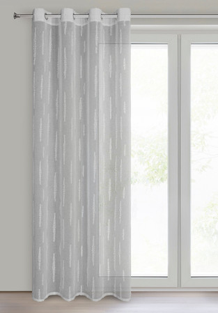 ZASŁONA GOTOWA ALENI 140 X 250 CM SREBRNY
